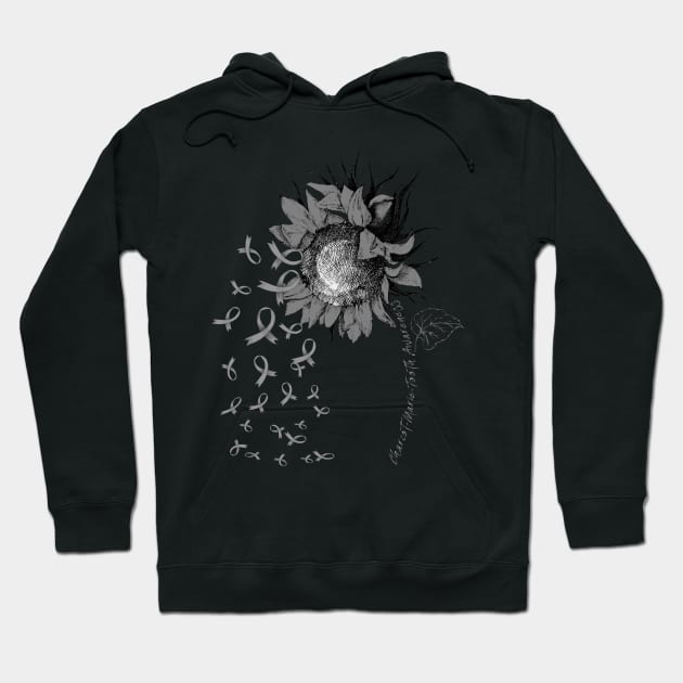 CHARCOT-MARIE-TOOTH AWARENESS Sunflower Gray Ribbon Hoodie by vamstudio